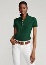 ラルフローレン ポロ ラルフローレン レディース Polo Ralph Laure Slim Fit Stretch Polo Shirt ポロシャツ 半袖 College Green