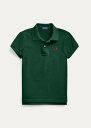 ラルフローレン 7-16 ガールズ/キッズ Polo Ralph Lauren Cotton Mesh Polo Shirt ポロシャツ 半袖 College Green 女の子