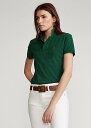 | t[ fB[X Polo Ralph Laure Classic Fit Mesh Polo Shirt |Vc  College Green