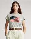 ラルフローレン ポロ ラルフローレン レディース Polo Ralph Lauren Flag Jersey Graphic T-Shirts Tシャツ 半袖 COBBLESTONE HEATHER