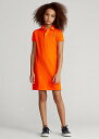 ポロ ラルフローレン 7-16 ガールズ/キッズ Polo Ralph Lauren Cotton Mesh Polo Dress ワンピース Sailing Orange 女の子