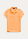 ラルフローレン 7-16 ガールズ/キッズ Polo Ralph Lauren Cotton Mesh Polo Shirt ポロシャツ 半袖 Key West Orange 女の子