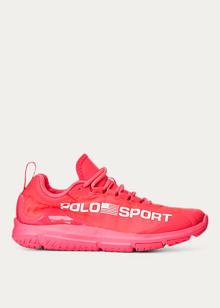 ポロ スポーツ レディース Polo Sport Tech Racer Sneaker スニーカー Neon Fuchsia