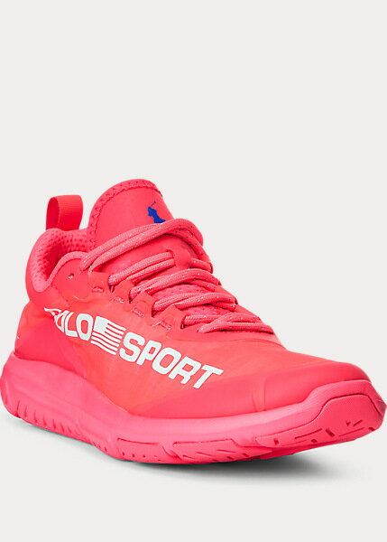ポロ スポーツ レディース Polo Sport Tech Racer Sneaker スニーカー Neon Fuchsia