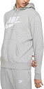 ナイキ メンズ Nike Men's Futura Club Fleece Hoodie パーカー DK GREY HEATHER/MATTE SIL フーディー プルオーバー(4)