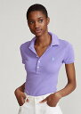 ラルフローレン ポロ ラルフローレン レディース Polo Ralph Laure Slim Fit Stretch Polo Shirt ポロシャツ 半袖 Hampton Purple