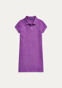 ポロ ラルフローレン 7-16 ガールズ/キッズ Polo Ralph Lauren Cotton Mesh Polo Dress ワンピース Paloma Purple 女の子