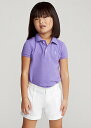 t[ 2-6X K[Y/LbY Polo Ralph Lauren Cotton Mesh Polo Shirt |Vc  Hampton Purple ̎q