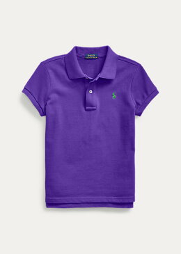 ラルフローレン 7-16 ガールズ/キッズ Polo Ralph Lauren Cotton Mesh Polo Shirt ポロシャツ 半袖 Chalet Purple 女の子