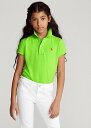 ラルフローレン 7-16 ガールズ/キッズ Polo Ralph Lauren Cotton Mesh Polo Shirt ポロシャツ 半袖 Kiwi Lime 女の子