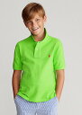 t[ 8-20 {[CY/LbY Polo Ralph Lauren Cotton Mesh Polo Shirt |Vc  Kiwi Lime j̎q