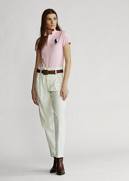 ポロ ラルフローレン レディース Polo Ralph Laure Skinny Fit Big Pony Polo Shirt ポロシャツ 半袖 Country Club Pink