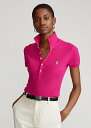 ラルフローレン ポロ ラルフローレン レディース Polo Ralph Laure Slim Fit Stretch Polo Shirt ポロシャツ 半袖 Aruba Pink