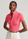 ラルフローレン ポロ ラルフローレン レディース Polo Ralph Laure Slim Fit Stretch Polo Shirt ポロシャツ 半袖 Hot Pink