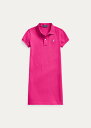 | t[ 7-16 K[Y/LbY Polo Ralph Lauren Cotton Mesh Polo Dress s[X Aruba Pink ̎q