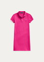 ポロ ラルフローレン 7-16 ガールズ/キッズ Polo Ralph Lauren Cotton Mesh Polo Dress ワンピース Aruba Pink 女の子