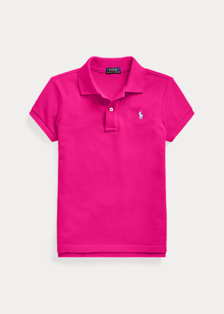 ե 7-16 륺/å Polo Ralph Lauren Cotton Mesh Polo Shirt ݥ Ⱦµ Aruba Pink λ