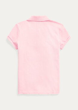 ラルフローレン 7-16 ガールズ/キッズ Polo Ralph Lauren Cotton Mesh Polo Shirt ポロシャツ 半袖 Carmel Pink 女の子