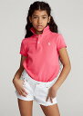 ラルフローレン 7-16 ガールズ/キッズ Polo Ralph Lauren Cotton Mesh Polo Shirt ポロシャツ 半袖 Hot Pink 女の子