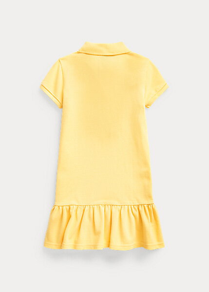 ポロ ラルフローレン 2-6X ガールズ/キッズ Polo Ralph Lauren Cotton Mesh Polo Dress ワンピース Empire Yellow 女の子