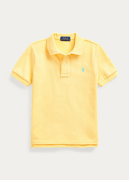 ラルフローレン 2T-7 ボーイズ/キッズ Polo Ralph Lauren Cotton Mesh Polo Shirt ポロシャツ 半袖 Empire Yellow 男の子