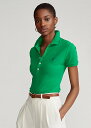 | t[ fB[X Polo Ralph Laure Slim Fit Stretch Polo Shirt |Vc  Billiard