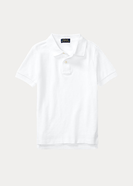 ラルフローレン 2T-7 ボーイズ/キッズ Polo Ralph Lauren Cotton Mesh Uniform Polo Shirt ポロシャツ 半袖 White 男の子