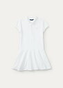 ポロ ラルフローレン 7-16 ガールズ/キッズ Polo Ralph Lauren Stretch Cotton Mesh Polo Dress ワンピース White 女の子