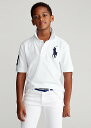 t[ 8-20 {[CY/LbY Polo Ralph Lauren Big Pony Cotton Mesh Polo |Vc  White j̎q