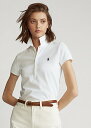 ラルフローレン ポロ ラルフローレン レディース Polo Ralph Laure Slim Fit Stretch Polo Shirt ポロシャツ 半袖 White