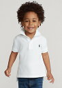 ラルフローレン 2T-7 ボーイズ/キッズ Polo Ralph Lauren Cotton Mesh Polo Shirt ポロシャツ 半袖 White 男の子