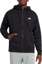 iCL Y Nike Men's Sportswear Club Fleece Hoodie p[J[ BLACK/BLACK/WHITE t[fB[ tWbv