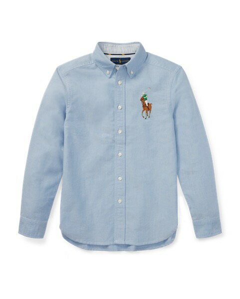 ラルフローレン ボーイズ/キッズ Polo Ralph Lauren Big Pony Cotton Oxford Shirt ボタンダウンシャツ BLUE 男の子