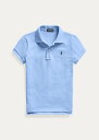 ラルフローレン 7-16 ガールズ/キッズ Polo Ralph Lauren Cotton Mesh Polo Shirt ポロシャツ 半袖 Harbor Island Blue 女の子