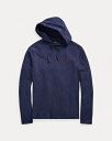 | t[ Y Polo Ralph Lauren Cotton Jersey Hooded T-Shirt TVc  T NEWPORT NAVY