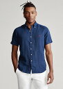 ポロ ラルフローレン メンズ Polo Ralph Lauren Classic Fit Linen Shirt カジュアルシャツ 半袖 Newport Navy リネン