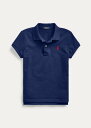 ラルフローレン 7-16 ガールズ/キッズ Polo Ralph Lauren Cotton Mesh Polo Shirt ポロシャツ 半袖 Newport Navy 女の子