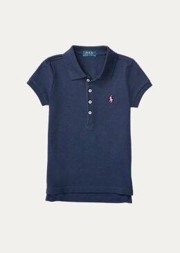 ラルフローレン 2-6X ガールズ/キッズ Polo Ralph Lauren Cotton Polo Shirt ポロシャツ 半袖 French Navy 女の子