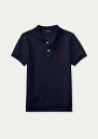 t[ 2T-7 {[CY/LbY Polo Ralph Lauren Cotton Mesh Polo Shirt |Vc  French Navy j̎q