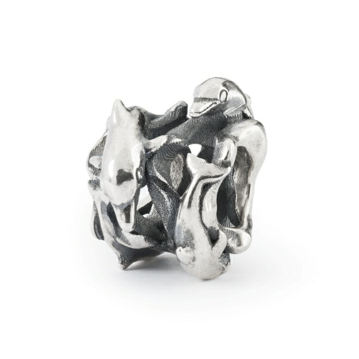 トロールビーズ Trollbeads ドルフィンファミリー・ビーズ Dolphin Family Bead シルバー Silver ドルフィンデライト Dolphins Delight