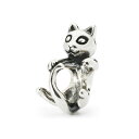 トロールビーズ Trollbeads チアフルキャット Cheerful Cat シルバー Silver ビーズ Beads フラワーガーデン Flower Garden