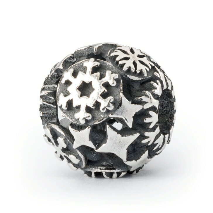 トロールビーズ Trollbeads スノーキス・ビーズ Snow Kisses Bead シルバー Silver レットイットスノー Let It Snow