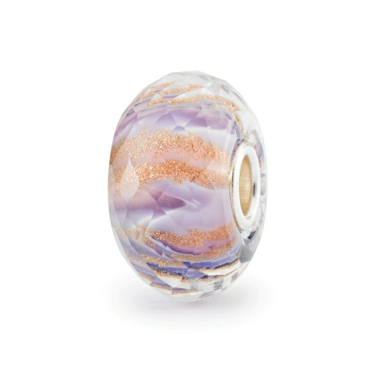 トロールビーズ Trollbeads ライラックメロディー・ビーズ Lilac Melody Bead ガラス Glass ホープ＆ニュービギニング Hope and New Beginnings