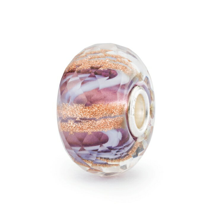 トロールビーズ Trollbeads バイオレットメロディー・ビーズ Violet Melody Bead ガラス Glass ホープ＆ニュービギニング Hope and New Beginnings