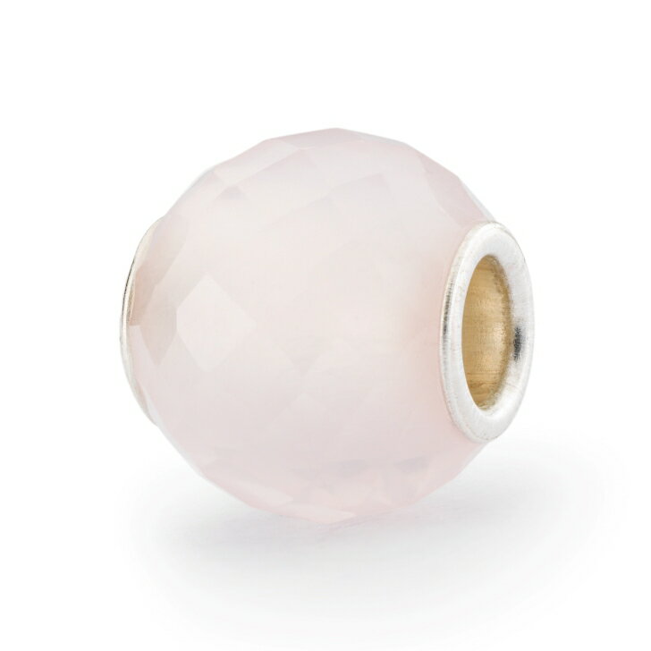 トロールビーズ Trollbeads ラウンドローズクォーツ・ファセットビーズ Round Rose Quartz Facet Bead 天然石 Gemstone ホープ＆ニュービギニング Hope and New Beginnings