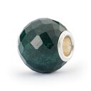 トロールビーズ Trollbeads ラウンドグリーンカルセドニー・ファセットビーズ Round Green Chalcedony Facet Bead 天然石 Gemstone ホープ＆ニュービギニング Hope and New Beginnings