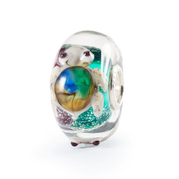 トロールビーズ Trollbeads ステディ ペース・ビーズ Steady Pace Bead ガラス Glass ライフ イズ ア ミラクルLife is a Miracle セレニティー Serenity リミテッドエディション Limited Edition