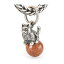 ȥӡ Trollbeads Хɥ쥹 ƥå Boundless Loyalty Tassel 㡼 Charm С Silver 饹 Glass ɥȡ Goldstone  ɥå ڥå ˥ޥ   ѥ Love of Paws  ե