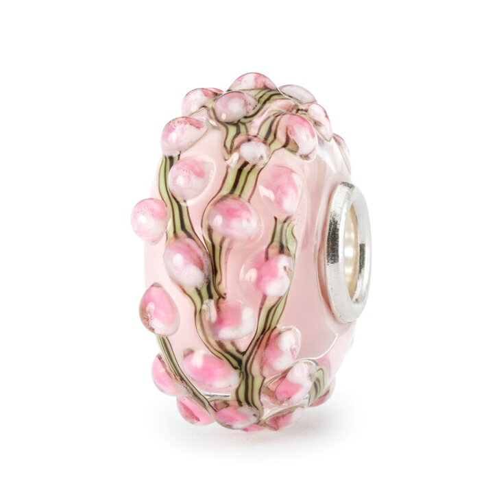 トロールビーズ Trollbeads ボッチョーリ ローザ ビーズ Boccioli Rosa Bead ガラス Glass 限定 リミテッドエディション Limited Edition ピープルズユニーク People 039 s Uniques 2023 ピンク 蕾 つぼみ ツボミ