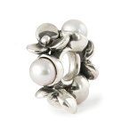 【新作】トロールビーズ Trollbeads パール オブ ペーシェンス・ビーズ Pearls of Patience Bead パール Pearl シルバー Silver ナーチャード コネクション Nurtured Connections 花 はな モチーフ Flower